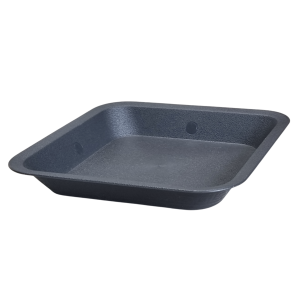 Podstawka pod doniczkę plastikowa kwadratowa NPB 19cm x 19cm antracytowa