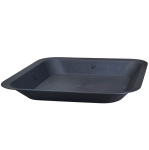Podstawka pod doniczkę plastikowa kwadratowa NPB 25cm x 25cm antracytowa