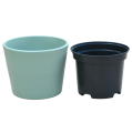 Doniczka Prymula 12cm zielona szałwia z wkładem - 1 - .png