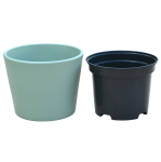 Doniczka ceramiczna PRYMULA 12cm ZIELONA SZAŁWIA - osłonka z wkładem