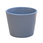 Osłonka ceramiczna PRYMULA 12cm SZARA - doniczka ozdobna na kwiaty