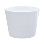 Osłonka ceramiczna PRYMULA 12cm BIAŁA - doniczka ozdobna na kwiaty
