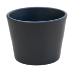 Osłonka ceramiczna PRYMULA 12cm ANTRACYT MAT - doniczka ozdobna na kwiaty