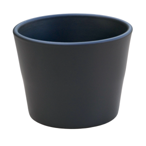 Osłonka ceramiczna PRYMULA 12cm ANTRACYT MAT - doniczka ozdobna na kwiaty