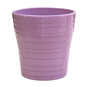 Osłonka ceramiczna do storczyka, stylowa doniczka RINGS 13cm RÓŻ MAUVE ROSA