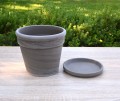 Doniczka Passat Bazalt 24cm z podstawką 20cm - 4.JPG