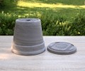 Doniczka Passat Bazalt 24cm z podstawką 20cm - 6.JPG