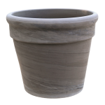 Doniczka ceramiczna gliniana PASSAT BAZALT 24cm naturalna donica z terakoty