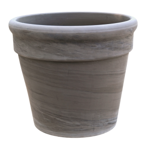 Doniczka ceramiczna gliniana PASSAT BAZALT 24cm naturalna donica z terakoty