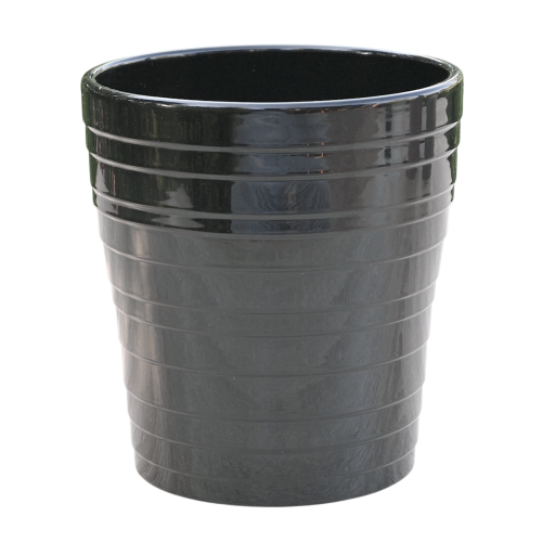 Doniczka Rings 13cm Czarna - 1.png