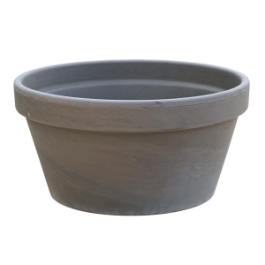 Doniczka ceramiczna gliniana Misa K Bazalt 22cm naturalna donica z terakoty