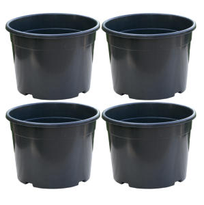 Duże doniczki plastikowe na pomidory 39cm 25L okrągłe DonKwiat RS25R 4szt.