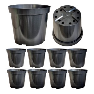 Doniczki do uprawy pomidorów ogórków choinek 35cm 20L okrągłe RS20 x 10szt.