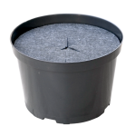 Doniczka produkcyjna okrągła niska 7,5L 27cm z osłoną filcową ściółkującą