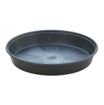 Podstawka plastikowa DonKwiat P20 21cm czarna - pod doniczki produkcyjne