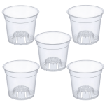 Doniczki do storczyków przeźroczyste 15 cm 1,3L x 5 -  wkłady do osłonek