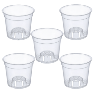 Doniczki do storczyków przeźroczyste 15 cm 1,3L x 5 -  wkłady do osłonek