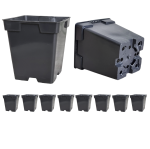 Doniczki produkcyjne P11 kwadratowe 11cm x 11cm 1L DonKwiat S1A x 10szt.