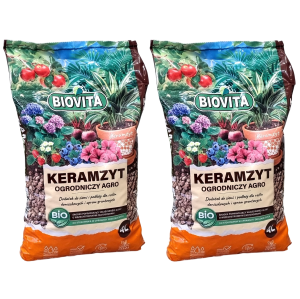 Keramzyt ogrodniczy Agro Biovita 8L - naturalne lekkie podłoże ceramiczne