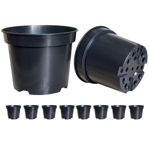 Doniczki produkcyjne 5L 23cm RS5R z rantem x 10 - solidne donice uprawowe