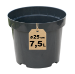 Doniczka produkcyjna 25cm 7,5L RS7.5 - do pomidorów tui lawendy hortensji