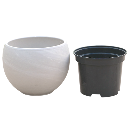 Doniczka Kula Granit 14cm z wkładem RS0.5 - 1.png