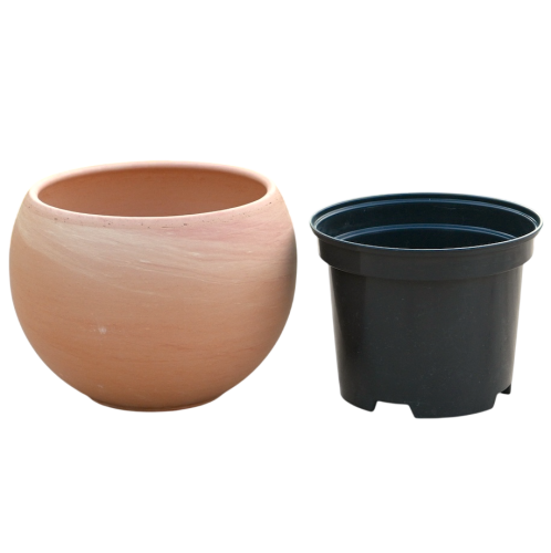 Doniczka Kula Piasek 14cm z wkładem RS0.5 - 1.png