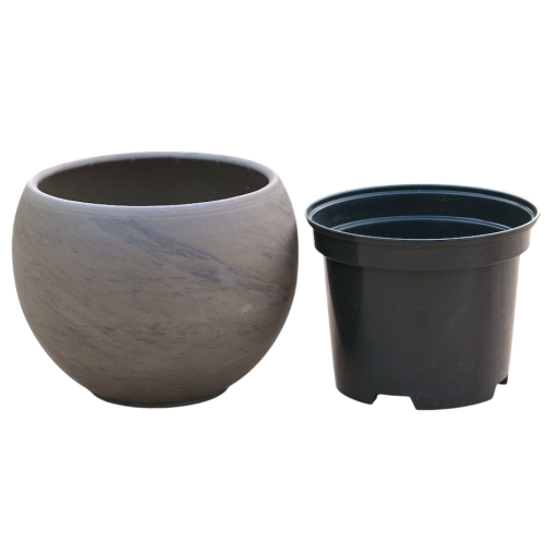 Doniczka Kula Bazalt 14cm z wkładem RS0.5 - 1.png