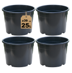 Duże doniczki plastikowe na pomidory 39cm 25L okrągłe DonKwiat RS25R 4szt.