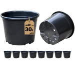 Doniczki produkcyjne z rantem 30L 42cm OK 10szt. na choinki iglaki krzewy