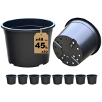 Doniczki produkcyjne duże DonKwiat RS45R 45L 48cm okrągłe czarne x 10szt.