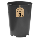 Doniczka produkcyjna wysoka DonKwiat RR3 3L 16cm OK do palm róż powojników