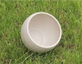 Osłonka CERAMICZNA KULA gliniana 17cm Luna GRANIT
