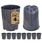 Doniczki produkcyjne wysokie RR4 4L 18cm OK x 10szt. - do róż palm krzewów