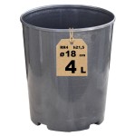 Doniczka produkcyjna wysoka RR4 4L 18cm OK do róż powojników palm krzewów