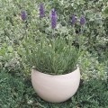 Osłonka CERAMICZNA KULA gliniana 17cm Luna GRANIT