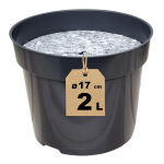 Doniczka produkcyjna szkółkarska 2L 17cm OK z włókniną filcową ściółkującą