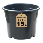 Doniczka produkcyjna 15L 33cm RS15R z mocnym rantem - na choinki i pomidory