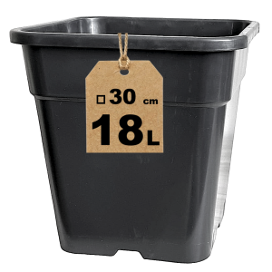 Doniczka kwadratowa 18L 30cm HS18 do uprawy pomidorów ogórków papryki dynii