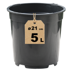 Doniczka produkcyjna szkółkarska DonKwiat RH5A 5L 21cm okrągła wysoka