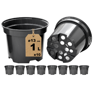 Doniczki produkcyjne 1L 13cm RS1A x 10szt. do uprawy wrzosów krzewów bylin