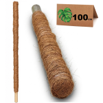 Palik kokosowy do monstery 100cm gruby, podpora do roślin, tyczka do pnączy