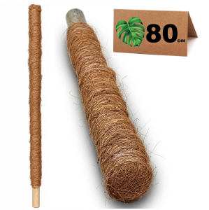 Palik kokosowy do monstery 80cm gruby, podpora do roślin, tyczka do pnączy