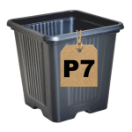 Doniczka produkcyjna kwadratowa P7 0,25L 7cm na rozsady warzyw kwiatów ziół