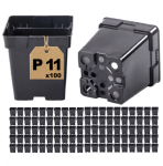Doniczki produkcyjne szkółkarskie P11 kwadratowe 1L 11cm S1A x 100 szt.