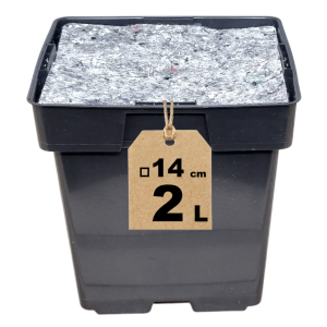 Doniczka produkcyjna 2L 14cm KW ze ściółką filcową - na byliny zioła krzewy