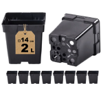 Doniczki produkcyjne kwadratowe 2L 14cm S2A 10szt. donice szkółkarskie P14