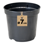 Doniczka produkcyjna okrągła 7cm 0,16L RS0.16 - na małe sadzonki i rozsady