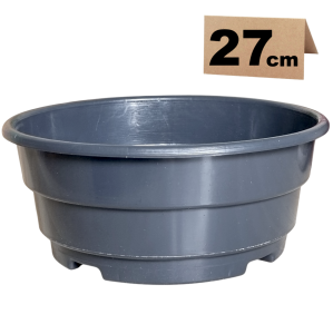 Misa na cmentarz 4,7L 27cm antracytowa - donica nagrobna na chryzantemy