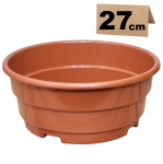 Misa na cmentarz 4,7L 27cm terakota - donica nagrobna na chryzantemy